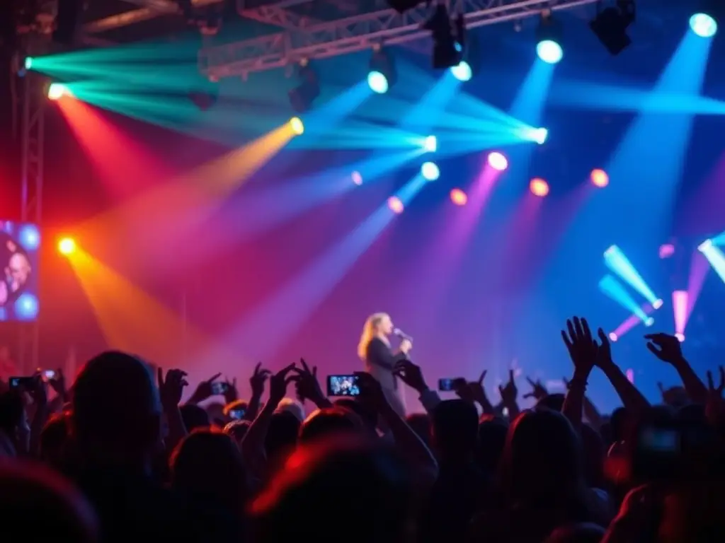 A dynamic image of a live performance organized by ASSOCIATION EMILE BOREL, featuring local artists and a captivated audience, highlighting the organization's role in supporting the arts.
